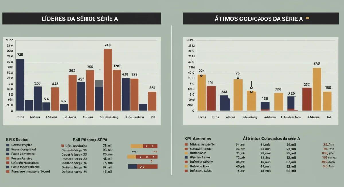 Infográfico detalhando a correlação entre posse de bola e desempenho de equipes na Série A do Campeonato Brasileiro.