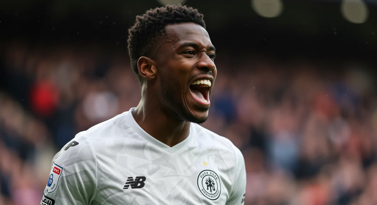 Jogador de futebol celebrando um gol, demonstrando o impacto de uma contratação de peso.